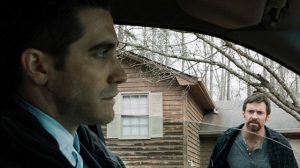 Jake Gyllenhaal and Hugh Jackman in Prisoners